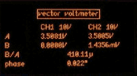 vector voltmeter (PAV) measurement