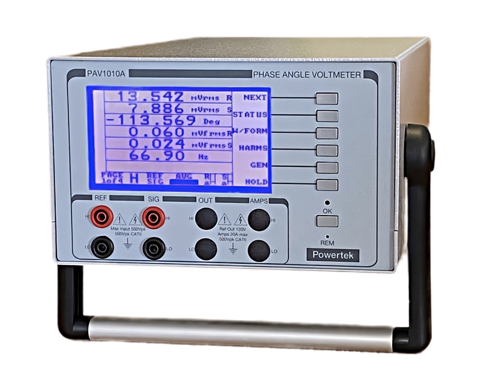 PAV1010A phase angle voltmeter